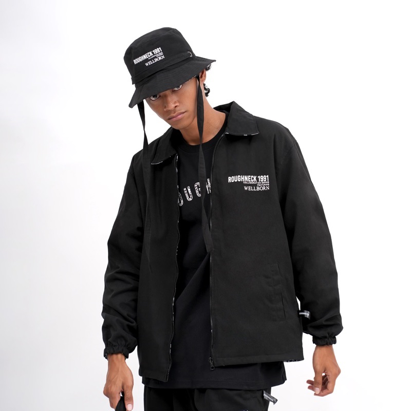 Roughneck x Wellborn Black  Reversible Work Jacket Size L