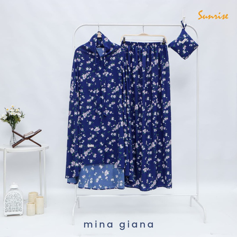 Mukena sunrise Mina Series | Mukena dewasa | Mukena jumbo | Mukena travel