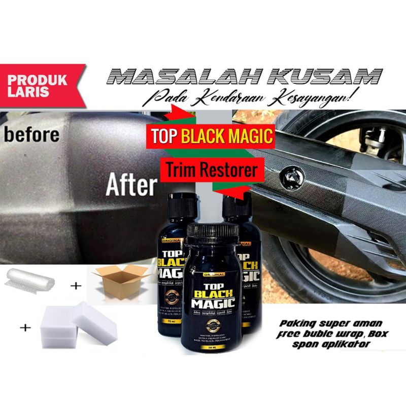 Top Black Magic Penghitam Body Motor 50ml