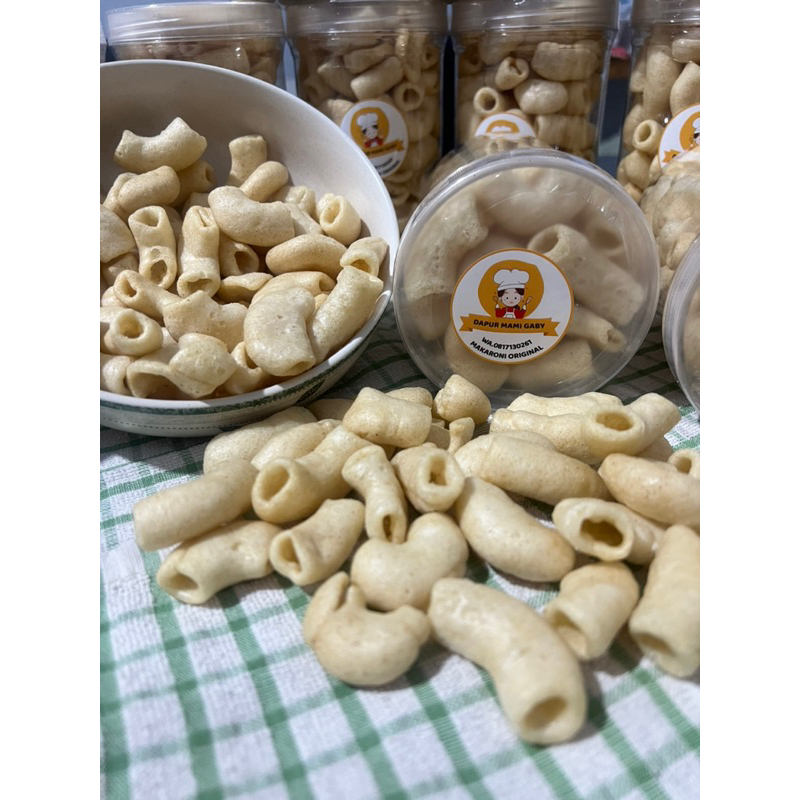 

Makaroni Original Super Gurih Dapur Mami Gaby toples 1000ml full