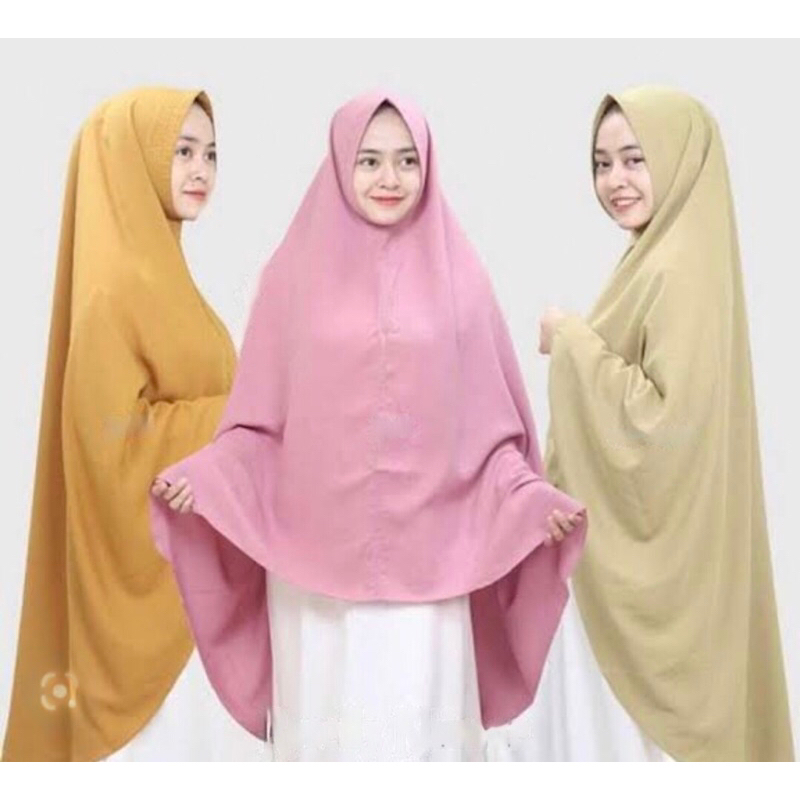 Khimar Syari Jumbo Crinkle Premium