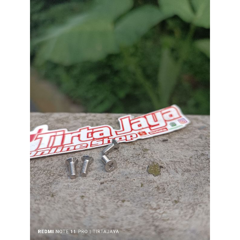 baut stainles emblem tangki honda gl cb gl 100 max pro megapro