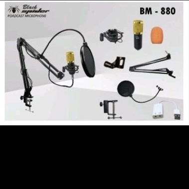 podcast mic studio mic condensor blackspider BM-880