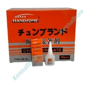 

1 Box isi 50 pcs Lem Cair / Lem Super / Lem Tetes Merk Handsome