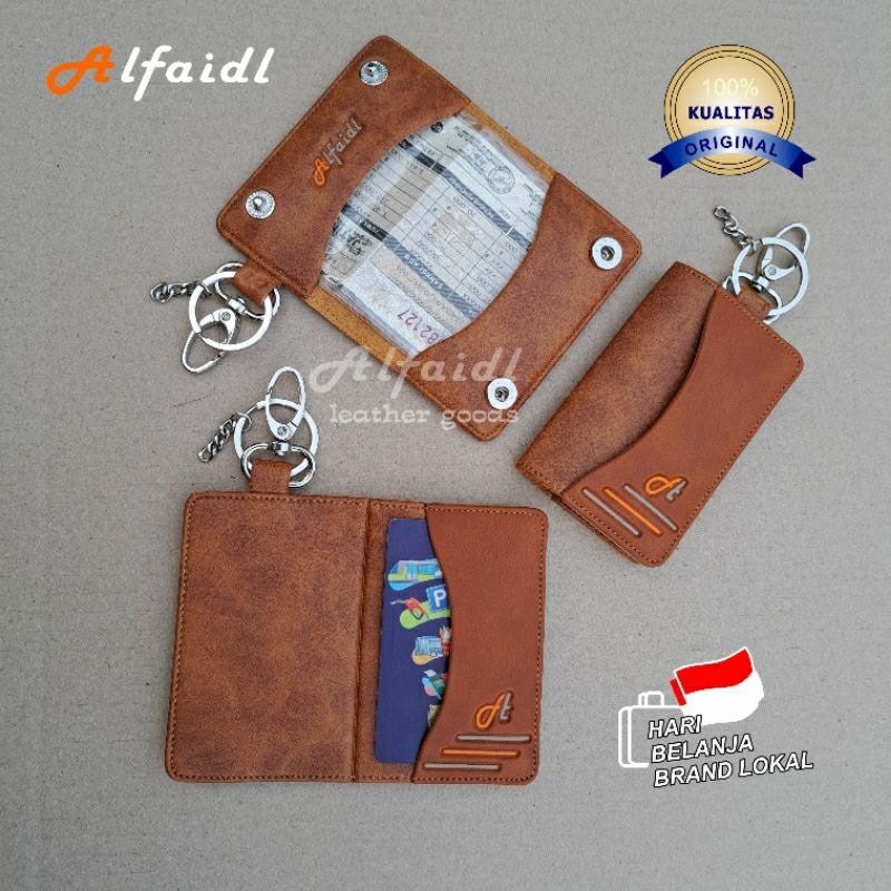 TERLARIS Dompet STNK MOBIL/MOTOR Gantungan Kunci MOBIL/MOTOR Dompet MOBIL/MOTOR Original Alfaidl