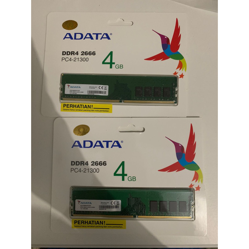 RAM PC ADATA 2x4GB DDR4 2666mhz U-DIMM