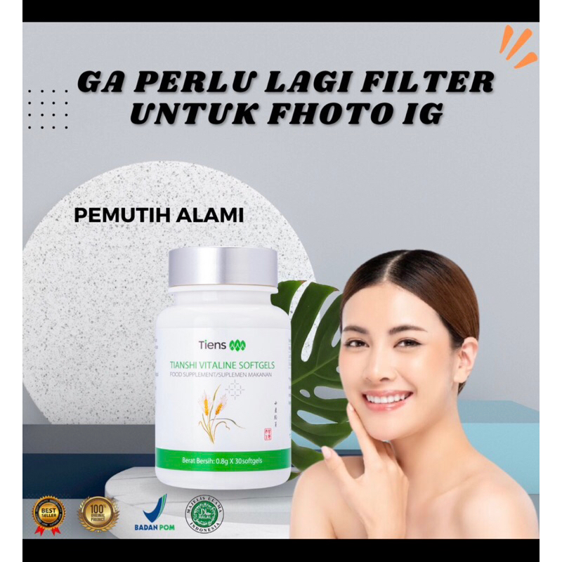 VITALINE SOFTGELS PEMUTIH SELURUH TUBUH PEMUTIH BADAN TERBAIK DI DUNIA PEMUTIH SELURUH TUBUH AMPUH P