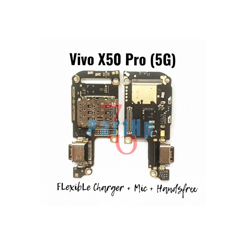 Ori Flexible Papan PCB Charger Mic Handsfree Vivo X50 Pro (5G) - Fleksibel