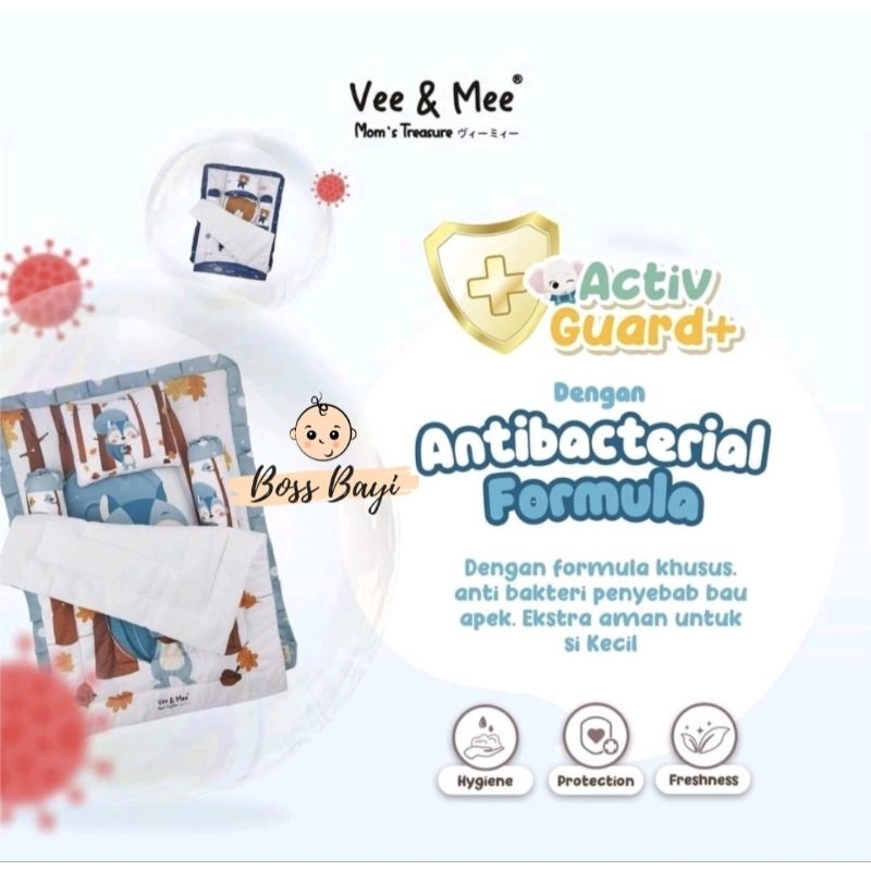 VEE &amp; MEE - Matras Set Bayi / Baby Bedding Set (Matras+Selimut+Bantal+Guling Penyangga)