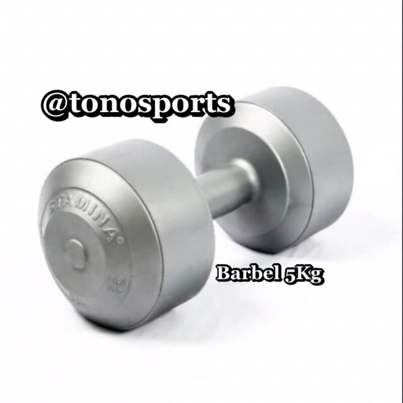 BARBEL DUMBEL 5 KG STAMINA PEMBERAT FITNESS