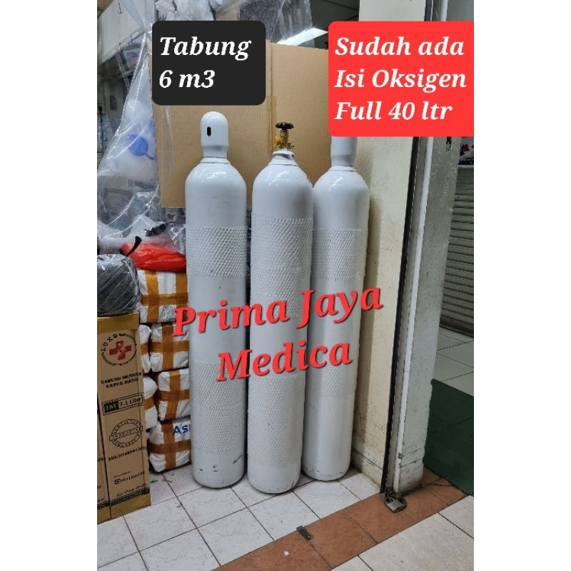 Tabung Oksigen 6 m3, Cocok Semua Regulator Oksigen