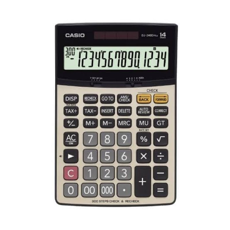 

KALKULATOR CASIO DJ 240D PLUS KALKULATOR CHECK & RECHECK 14 DIGIT ORIGINAL