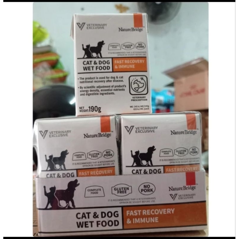 NATURE BRIDGE VET RECOVERY 190GR 190 GR MAKANAN RECOVERY KUCING ANJING