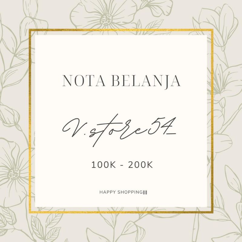 NOTA BELANJA V.STORE_54 CELANA OUTDOOR SECOND BRANDED