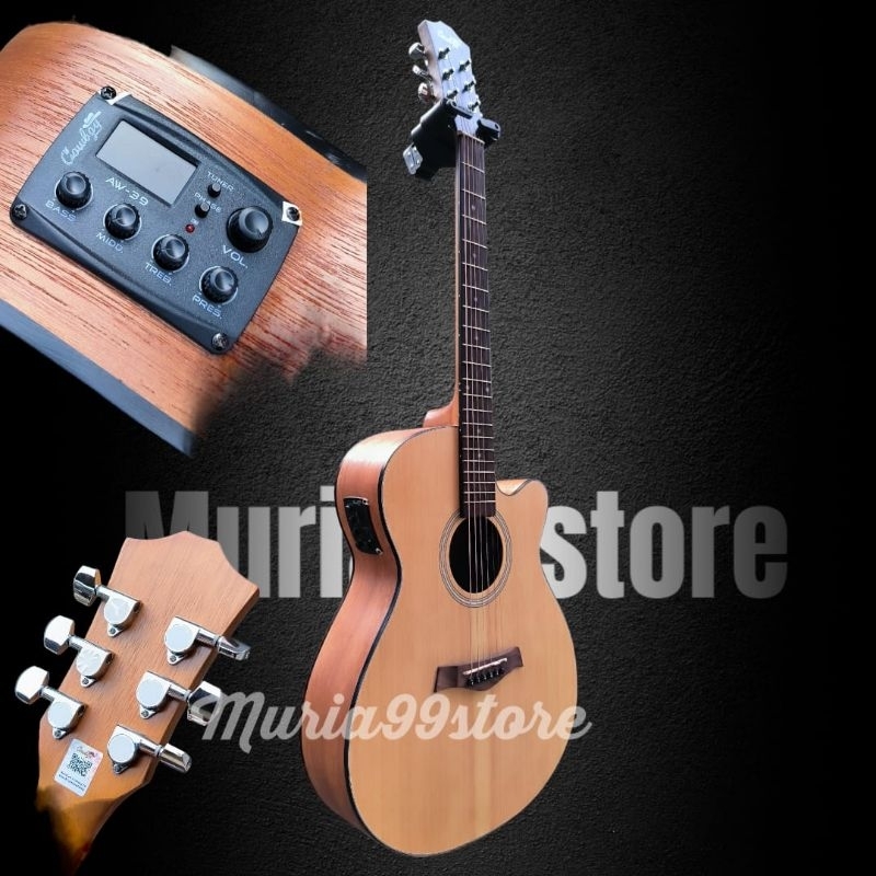 Gitar Cowboy GWC235NA Akustik Elektrik AW39 Original