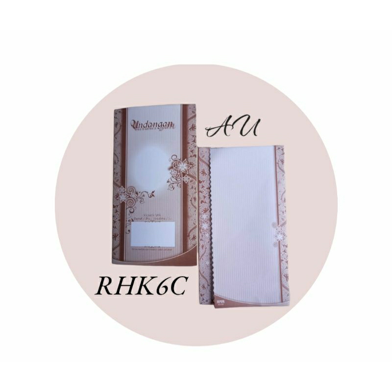 Blangko Undangan Seri RHK 06 Coklat