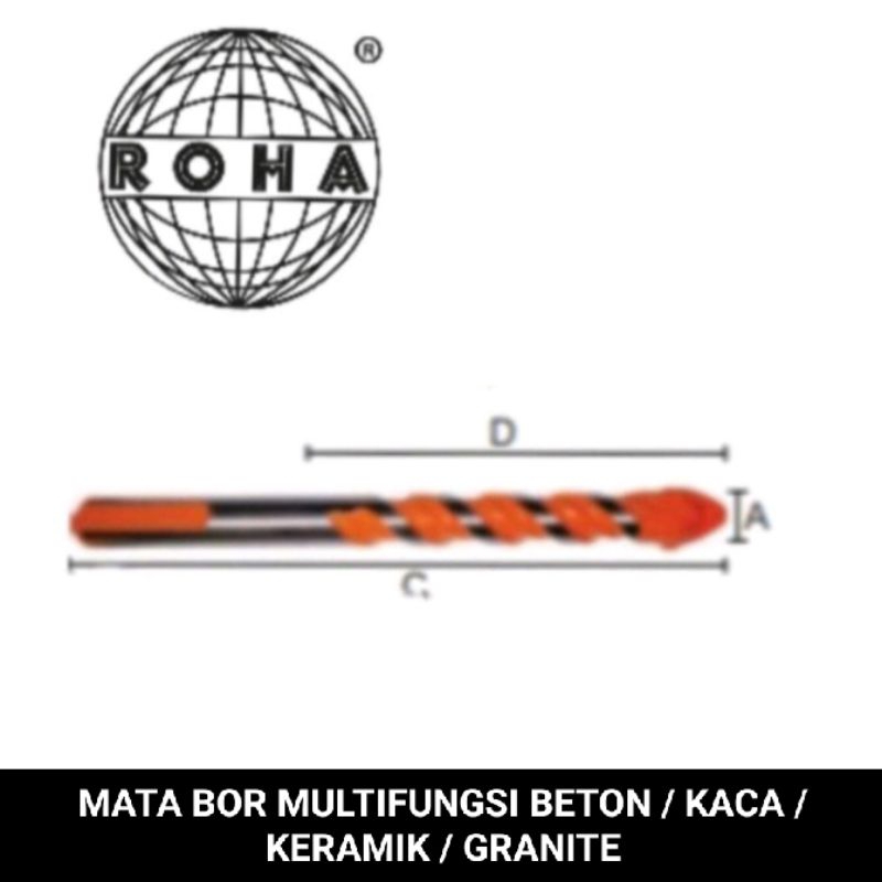 mata bor multifungsi beton / kaca / keramik / granite Roha Japan quality