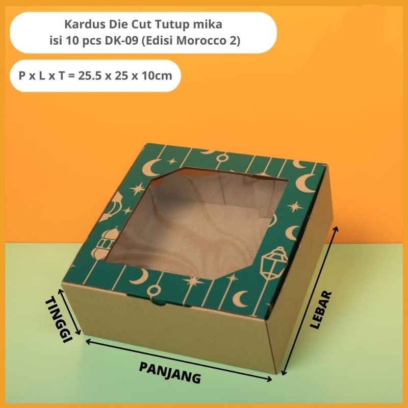 BOX KUE DAN PUDING SIZE 25.5X25X10 CM