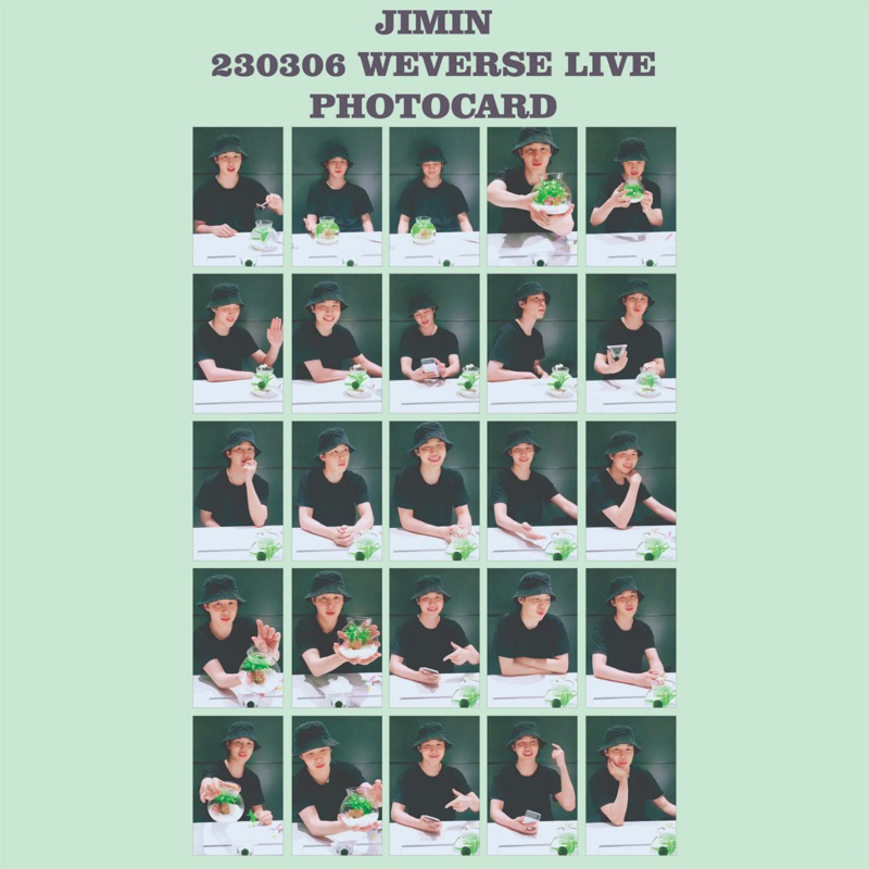 PHOTOCARD JIMIN WEVERSE LIVE 230306