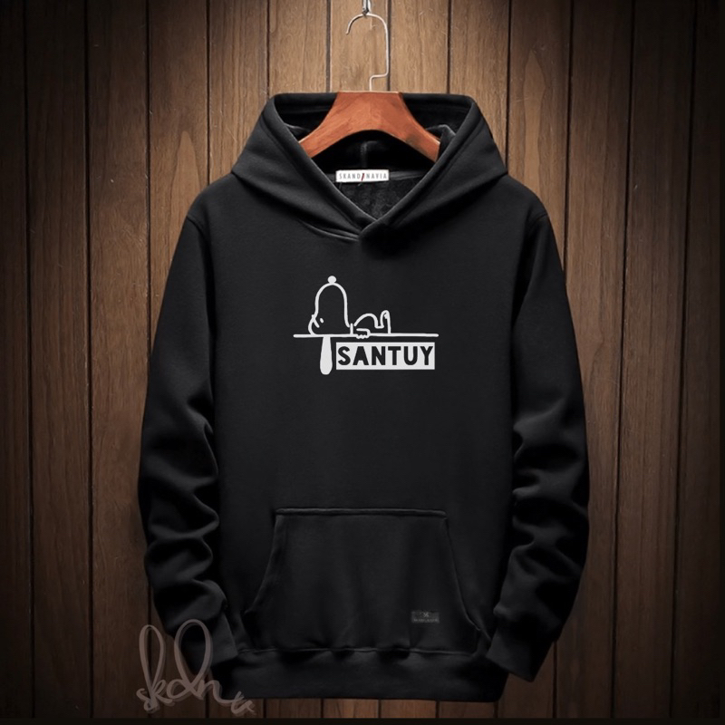 JAKET HOODIE THANKSKANDINAVIA THXNSMN SWEATER HOODIE MATRAS OFFICIAL WARNA HITAM OVERSIZE