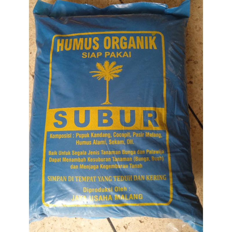 MEDIA TANAM SUBUR, humus organik. siap pakai