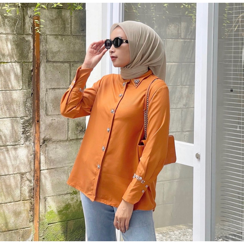 Jenna&Kaia Efra Top Orange size S