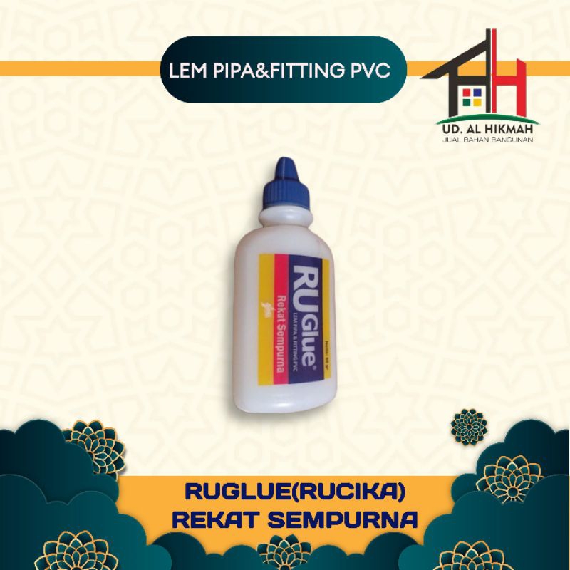 

Lem Ruglue Botol 60 Gr Lem Pipa Paralon Lem PVC