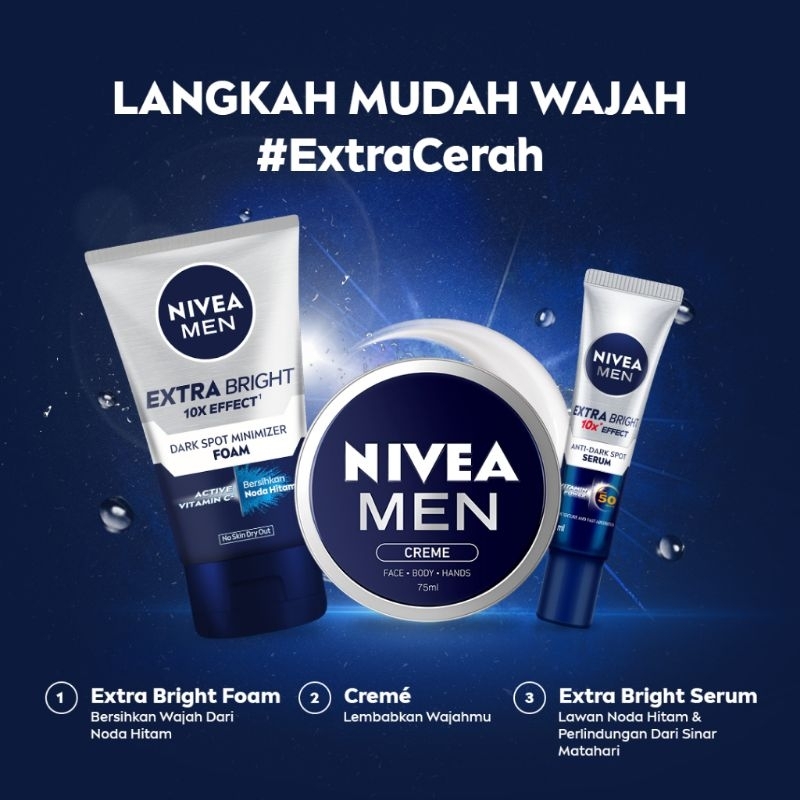 Nivea Men Extra White Anti Dark Spot Serum Spf50 30ML