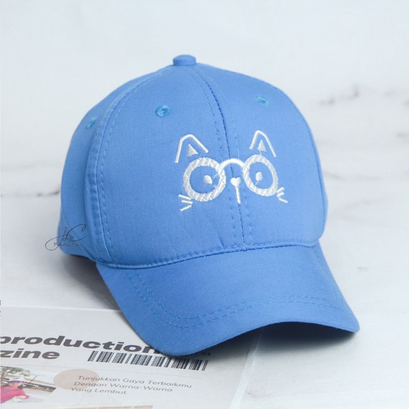 TOPI BASEBALL ANAK KARAKTER KUCING/TOPI ANAK LAKI LAKI DAN PEREMPUAN