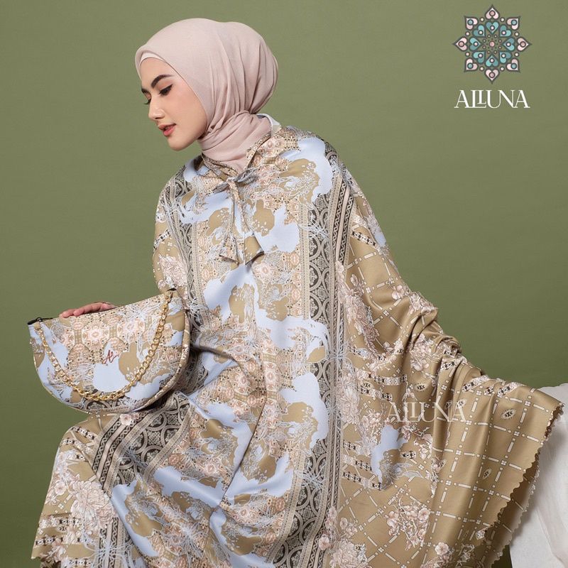 mukena silk daily motif maxmara premium