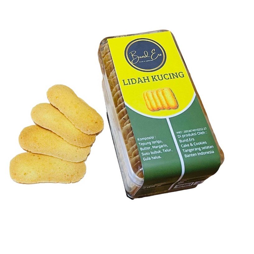 

Kue Kering Kue Lidah Kucing Bunders Homemade HAHAL