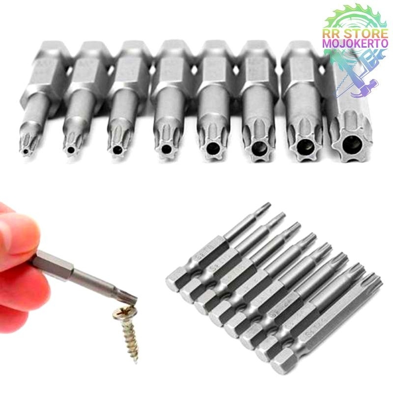 SET OBENG BIT 8PCS SCREWDRIVER  / SET HEX 50 MM