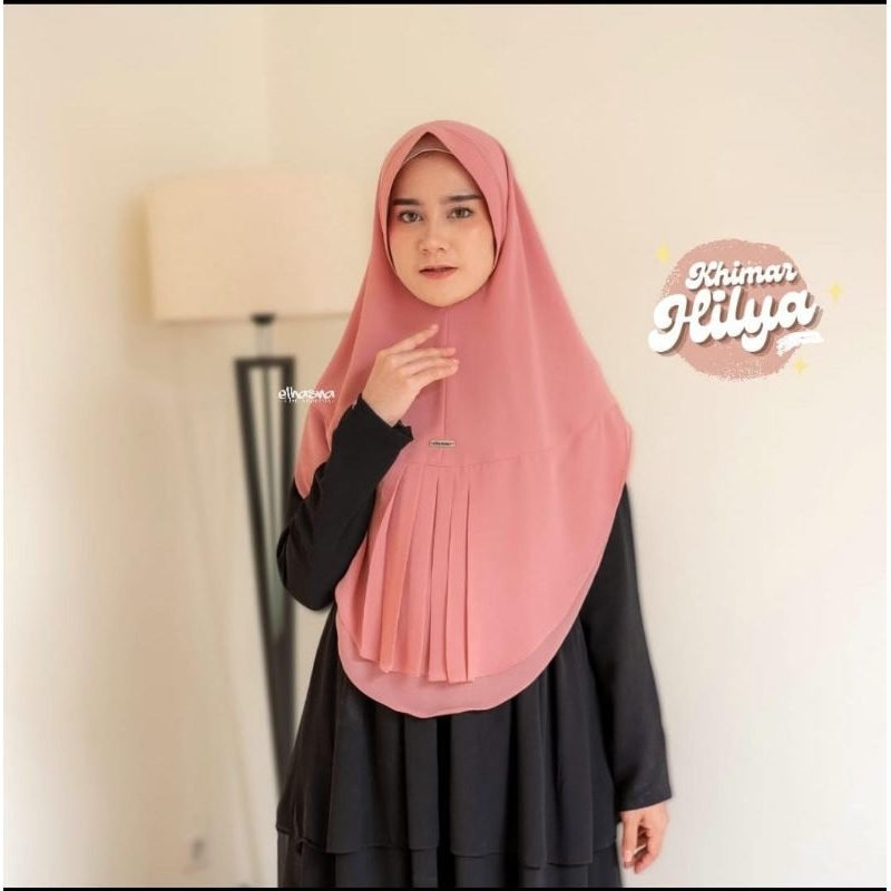 khimar 2 layer Hilya by Elhasna Hijab