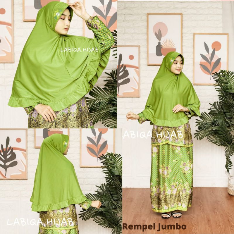 JILBAB MUSLIMAT NU REMPEL JUMBO