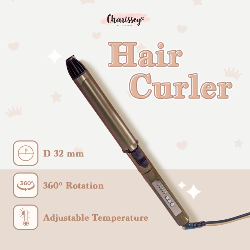 Hair Curler Charissey - Tanpa Box / alat keriting rambut / catokan rambut mudah dipakai