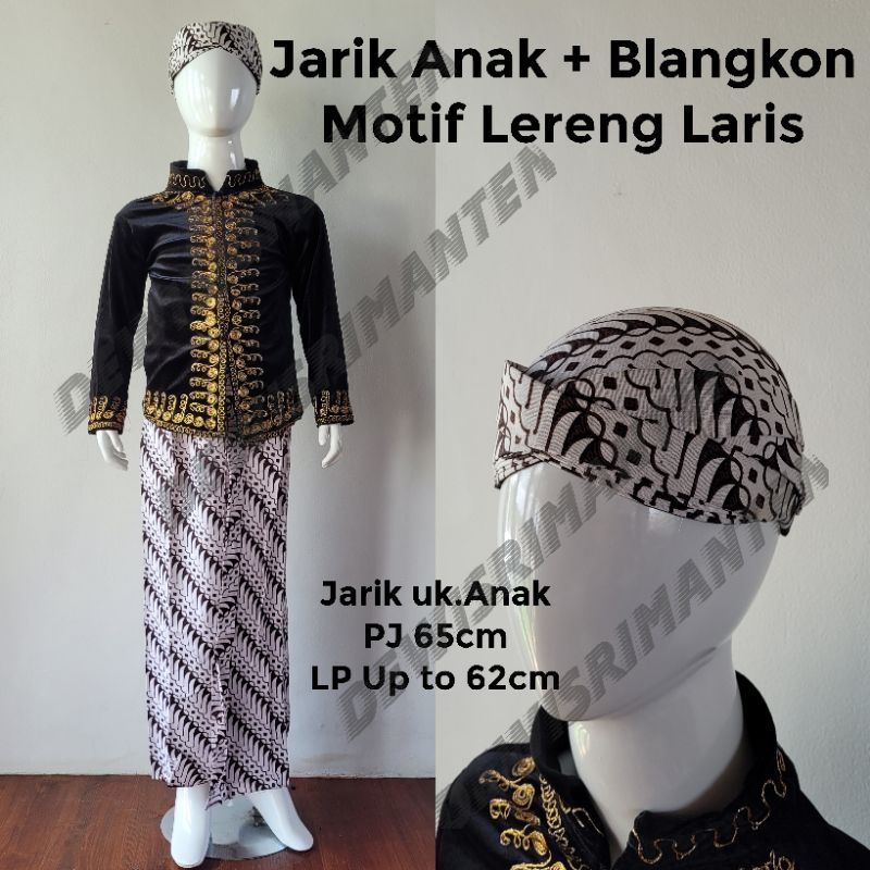 Set Jarik+blangkon anak tanggung