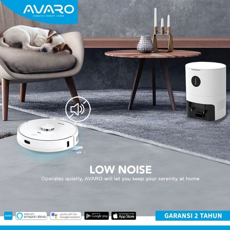 AVARO X1 Robot Vacuum Cleaner Portable Vacum Cleaner Rumah Vaccum Cleaner 3 in 1 Mode