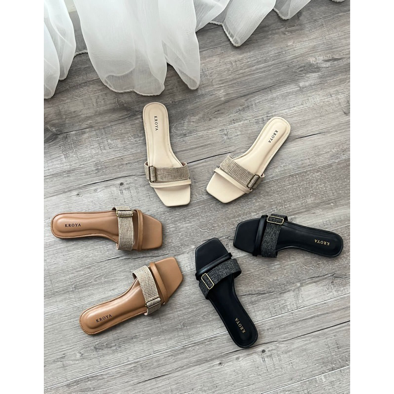 KROYA | LOLY FLAT | SANDAL WANITA