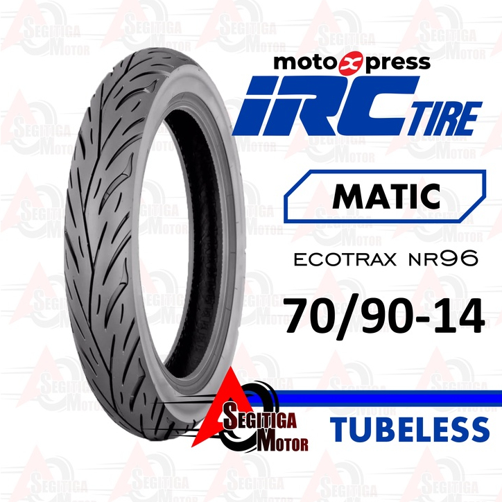 IRC ECOTRAX 70/90-14 Tubeless Ban Motor Matic