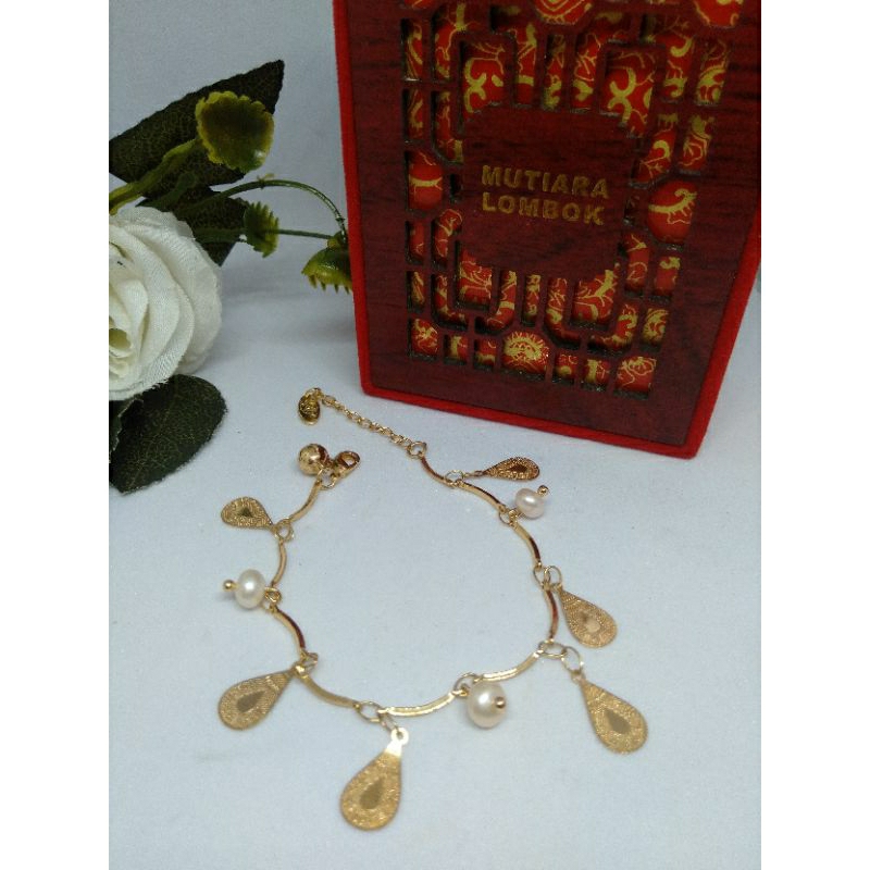 Gelang Mutiara Air Tawar Original