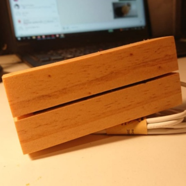 Base Wood Acrylic A6 / Dudukan Lampu Acrylic / Stand Lamp Acrylic