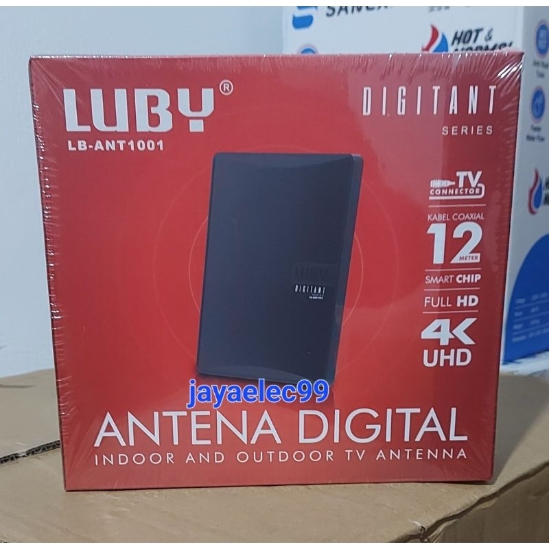 LUBY Antena TV Digital Outdoor &amp; Indoor Kabel 12Meter/ Antenna TV Digital Luby LB-ANT1001