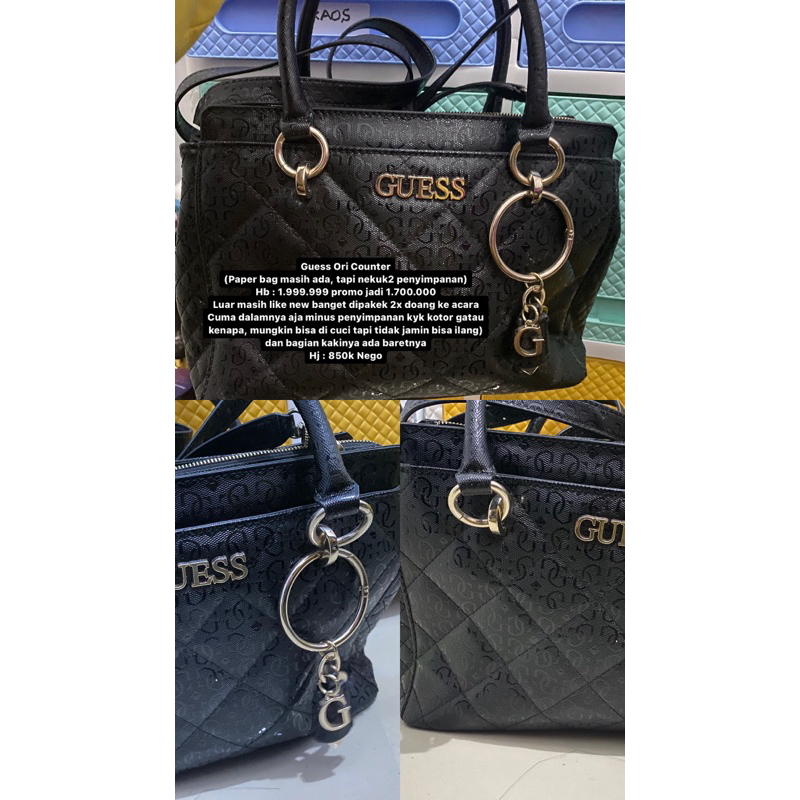 Tas Guess Ori Counter Preloved