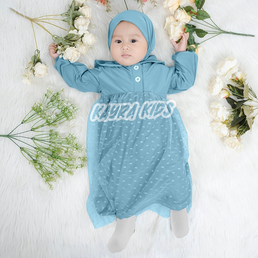 Gamis Bayi Perempuan 0-18 bulan Baju Anak Tutu Tileu Dot