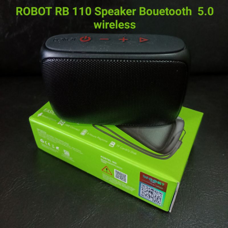 ROBOT RB 110 Speaker Bluetooth  5.0 Speaker Portable  Wearless Original