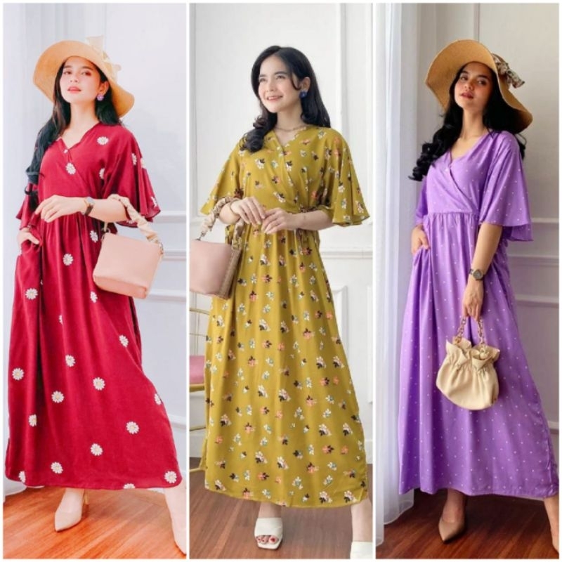 BISA COD EMILY HOME DRESS HOMEDRESS HOMEY HOMEYDRESS DASTER KIMONO PANJANG LONG RAYON MOTIF BUSUI JU