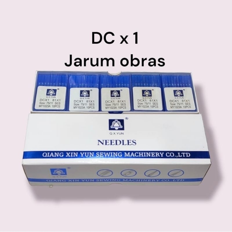 Jarum DC X 1 Mesin Obras merk QXYUN