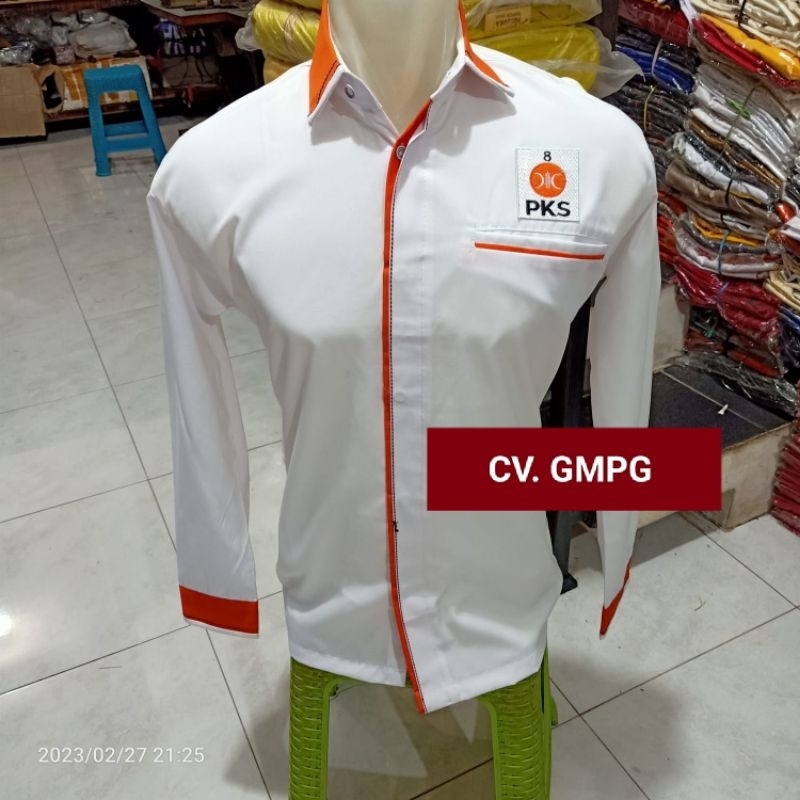 Kemeja lengan panjang partai PKS
