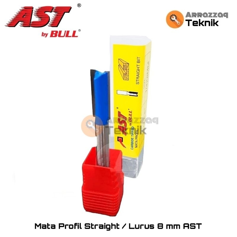 Mata Profil Straight 8mm AST - Mata Trimmer Router Lurus 8mm