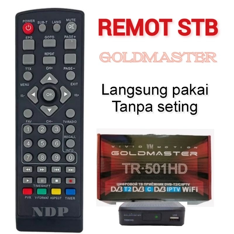 Remot multi untuk stb GOLDMASTER tanpa seting